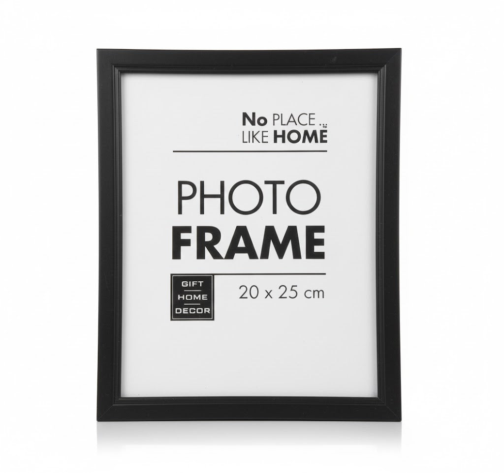 Plastic Black Finish Frame - For 20 x 25 cm Photo