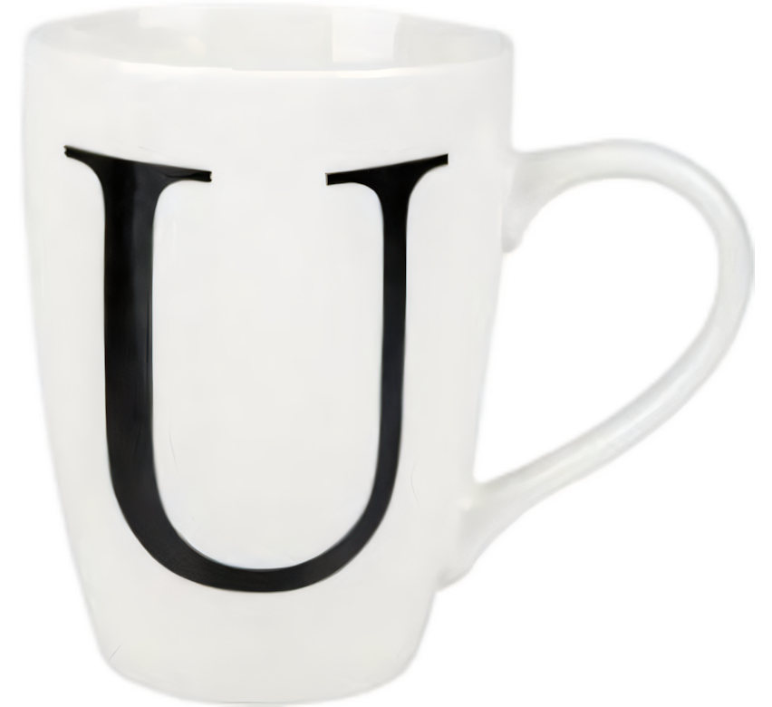 Mug Daily Tall Letter U,400ml