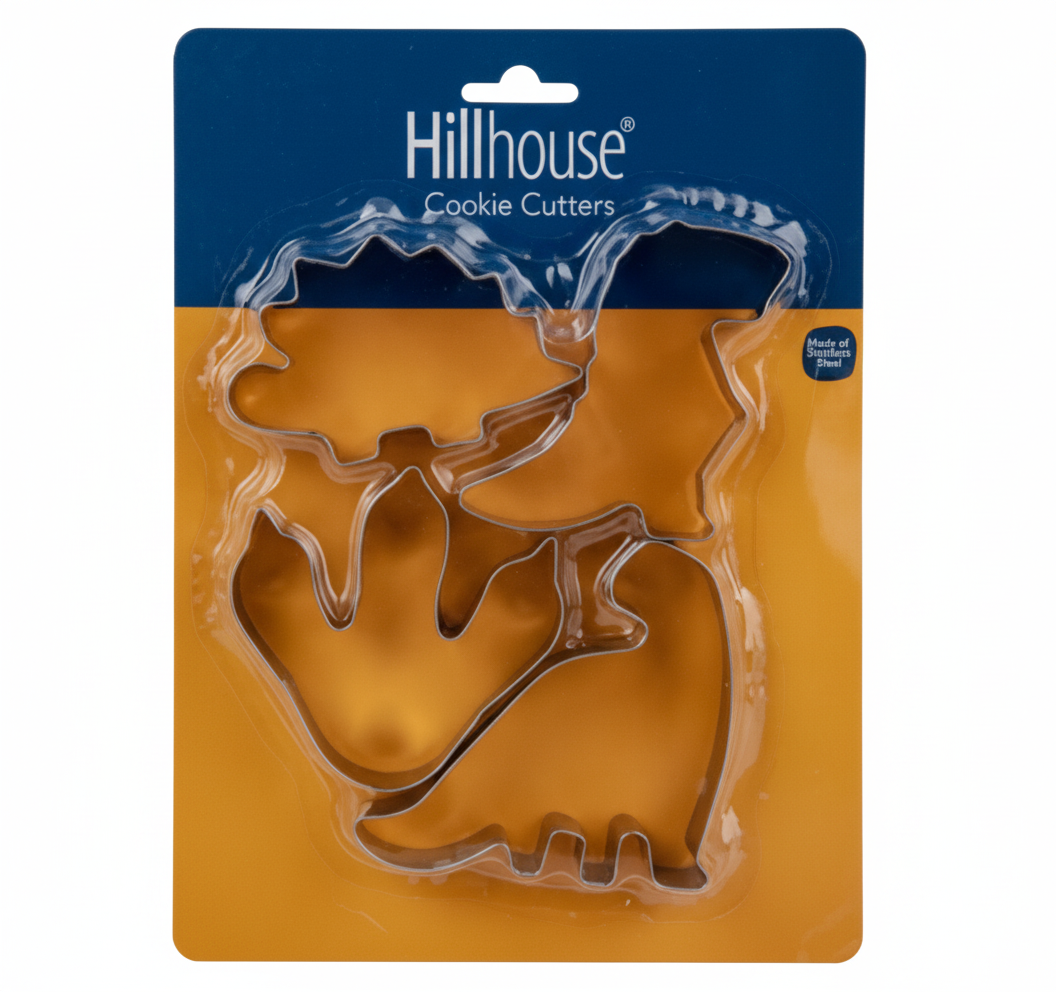 Cookie-Cutters Stainless Steel 4pc Dinosaurs