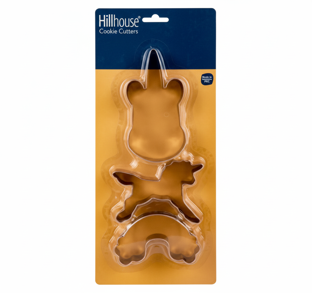 Cookie Cutters Stainless Steel - 3 Piece Set - Unicorn