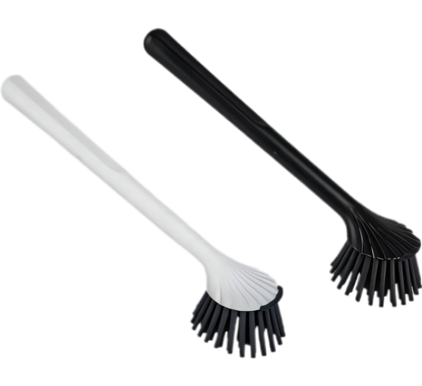 Dish Brush with Silicone Bristles - 21 cm - Various Colors