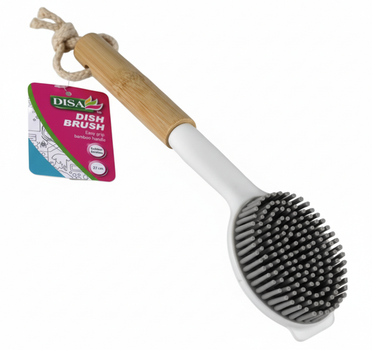 Dish Brush - Rubber Bristles - 22 cm
