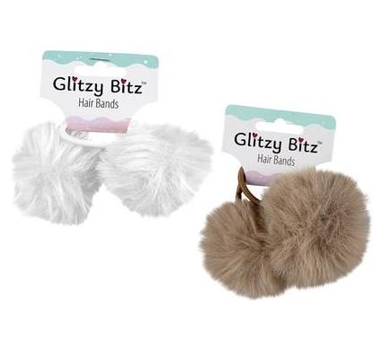Hair Band Scrunchie Fluffy - 2 Pieces