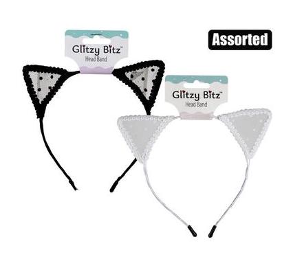 Alice Band with Lace Cat Ears