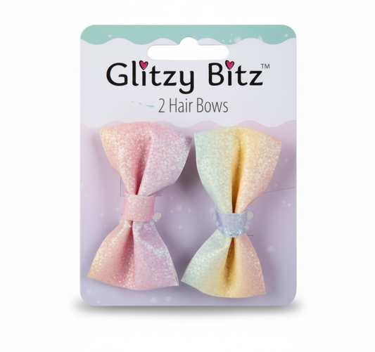 Hair Bow Shimmer - 2 Piece Set