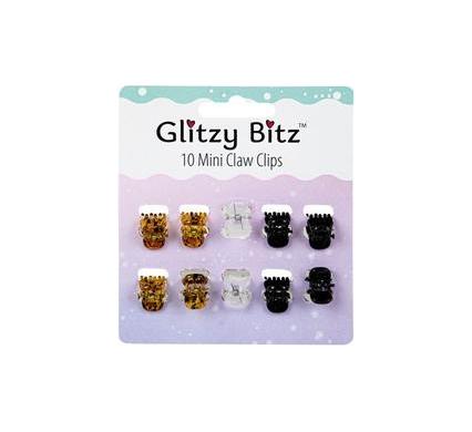 Hair Claw Clips - 10 Piece Set - Mini