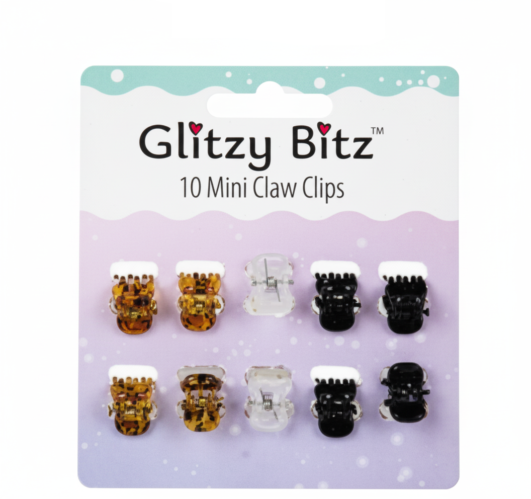 Mini Hair Claw Clips (10 Piece Set)