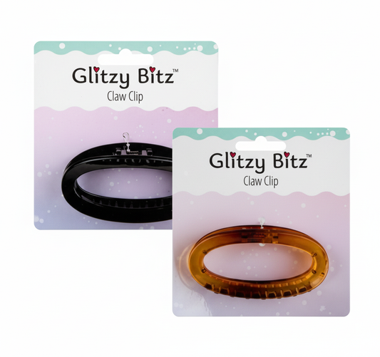 Hair Claw Clip - Round - Various Colors