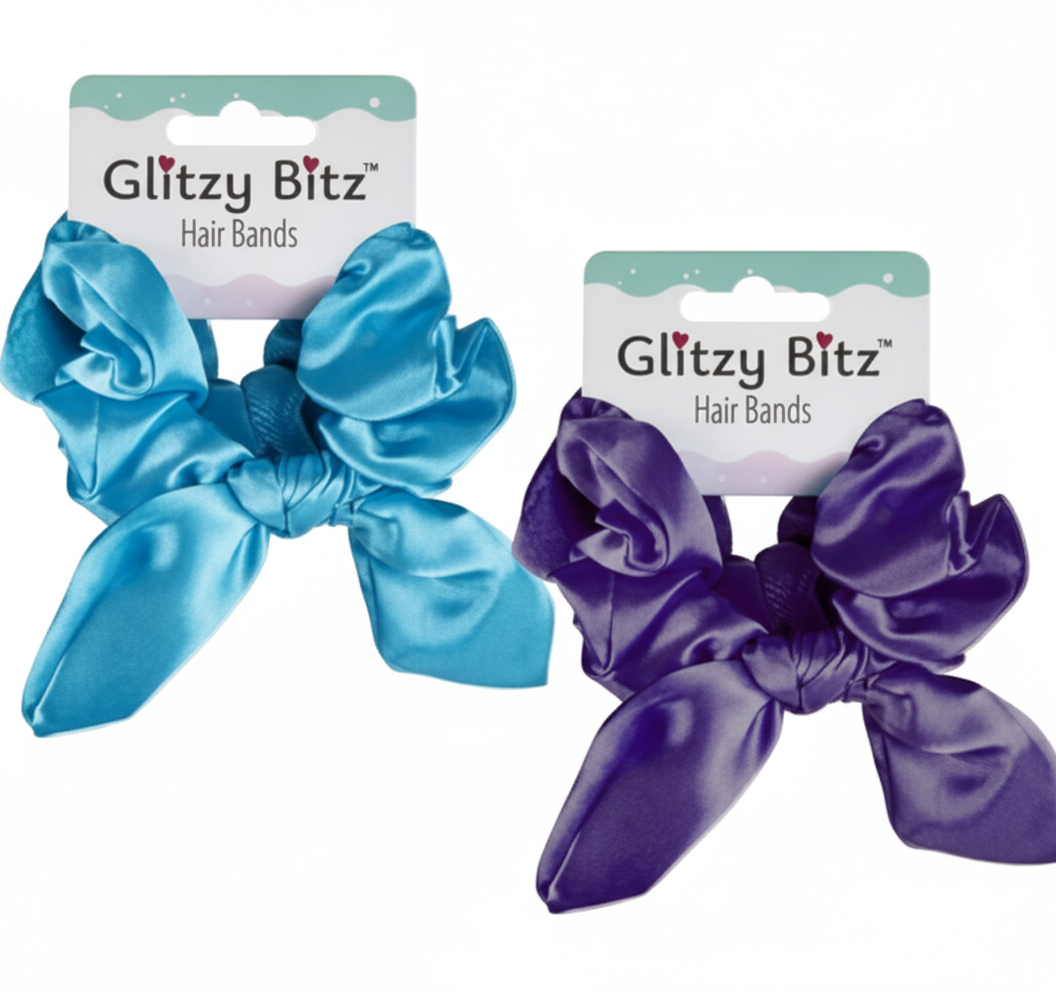 Hair Band Scrunchie with Bunny Ears - Various Colours