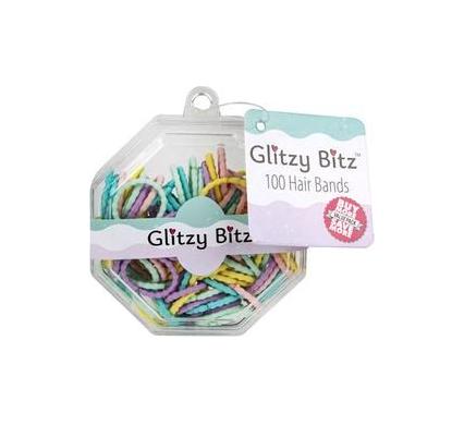 Hair Band Set - Pastel Assorted Colors - 100 Pieces