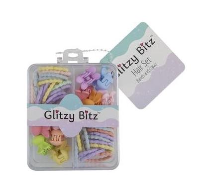 Hair Band and Claw Clip Set - Assorted - 40 Pieces