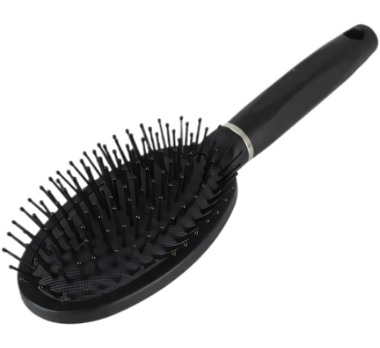 Black Hair Brush with Paddle Oval (24 cm)
