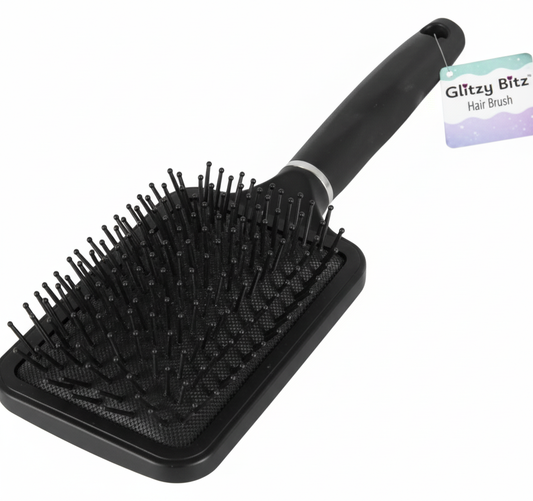 Black Wide Paddle Hair Brush (24.5 cm)