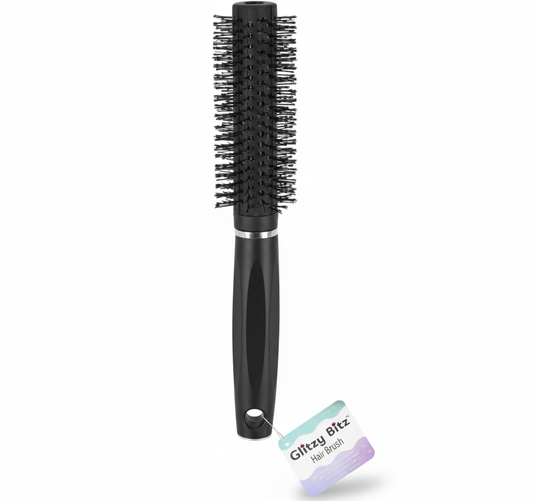 Hair Brush - Black - Round - 22 cm