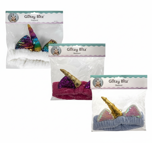 Hair Band Unicorn Design 18cm - Various Colors