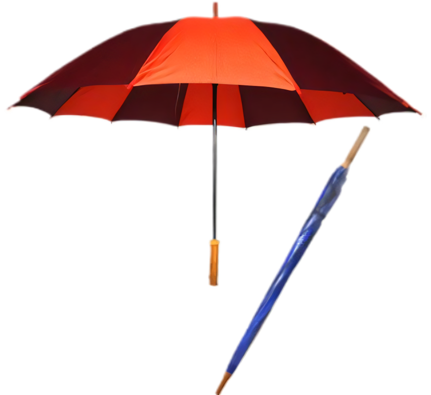 Two Tone Golf Umbrella with 8 Ribs (1.2 metres Diameter)