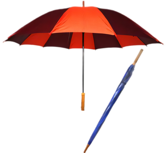 Two Tone Golf Umbrella with 8 Ribs (1.2 metres Diameter)