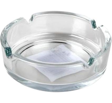 Ashtray Clear Glass - 8 cm