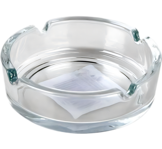 Clear Glass Ashtray (8 cm)
