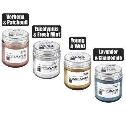 Candle in Glass Holder with Metal Lid - Revive - Assorted Designs