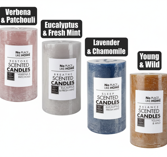 Candle Pillar Round - 6.8cm x 12cm - Revive Assorted
