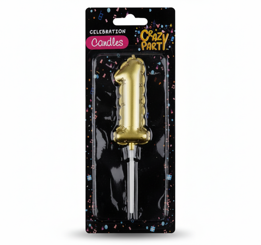 Candle Birthday Balloon Number 1 - Gold - 5 cm