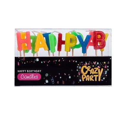Birthday Candle Letters - 13 Piece Set