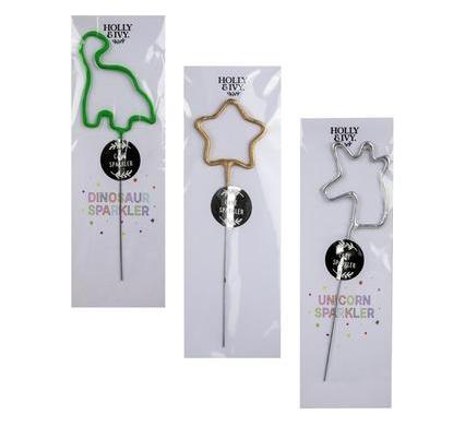 Candle Birthday Sparkles - Assorted Shapes