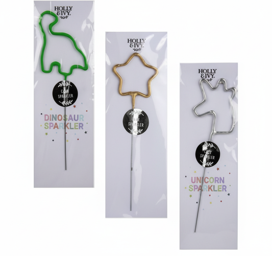 Candle Birthday Sparkles - Assorted Shapes