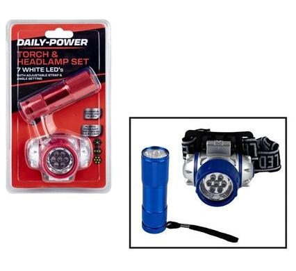 Torch and Headlamp Value Pack - Uses AAA Batteries - Not included