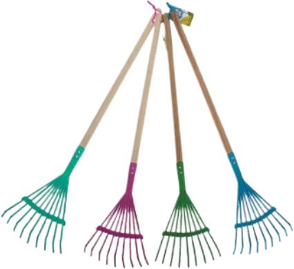Children's Garden Rake - Fun Colourful Design - 67 cm