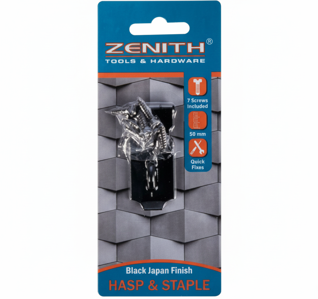 Hasp & Staple Including Screws 50mm