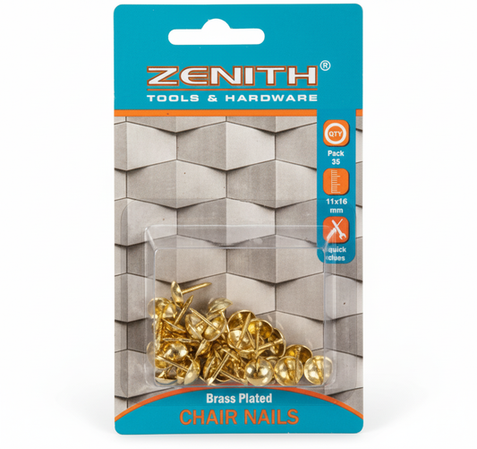 Nails Chair 11x16mm Brass 35pce