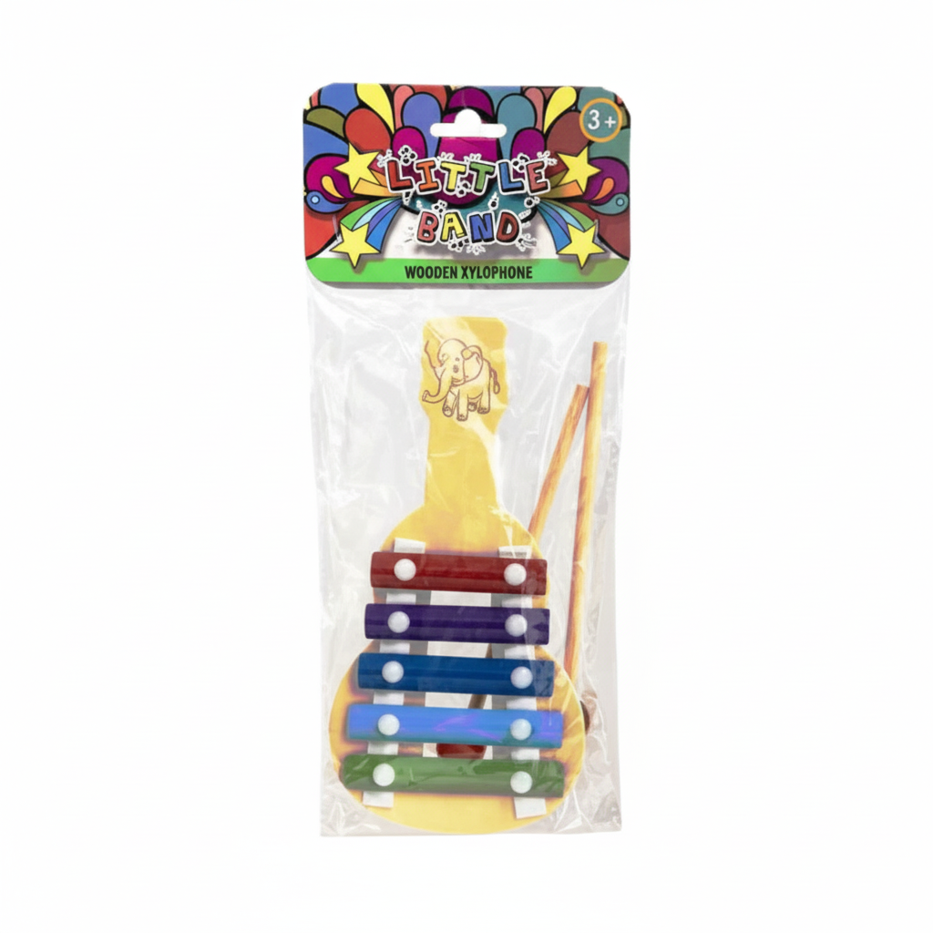 Musical Wood Xylophone 5 Key 10.5x21cm