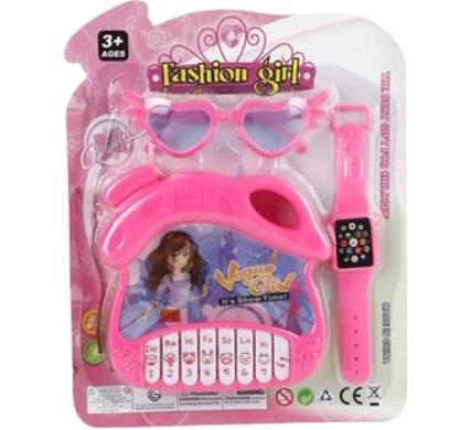 Musical Piano Battery Operated Set - Includes Sunglasses and Watch