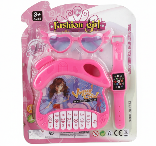 Musical Piano Battery Operated Set - Includes Sunglasses and Watch