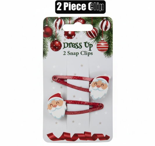 Christmas Dress Up Snap Clips Set - 2 Pieces