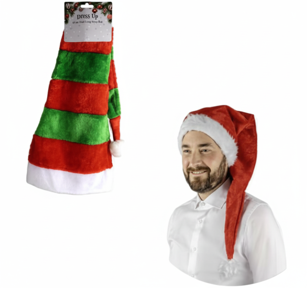 Extra Long Christmas Santa Dress Up Hat (87 cm)