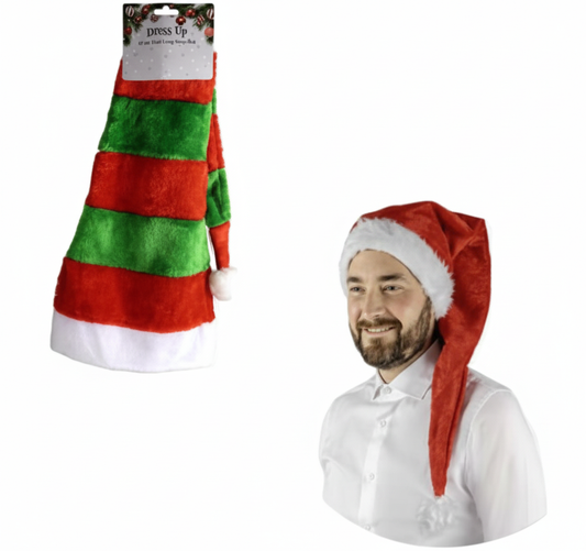 Extra Long Christmas Santa Dress Up Hat (87 cm)