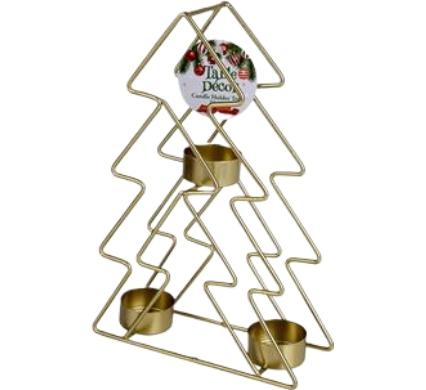 Christmas Table Decoration Candle Holder Tree - 24cm