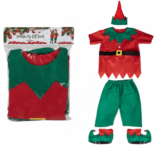 Christmas Dress Up Elf Suit (5-8yrs)