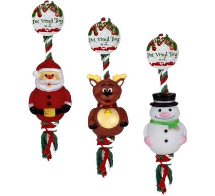 Christmas Pet Vinyl Toy - Assorted - 30 cm