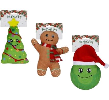 Christmas Pet Plush Toy - Assorted - 20 cm