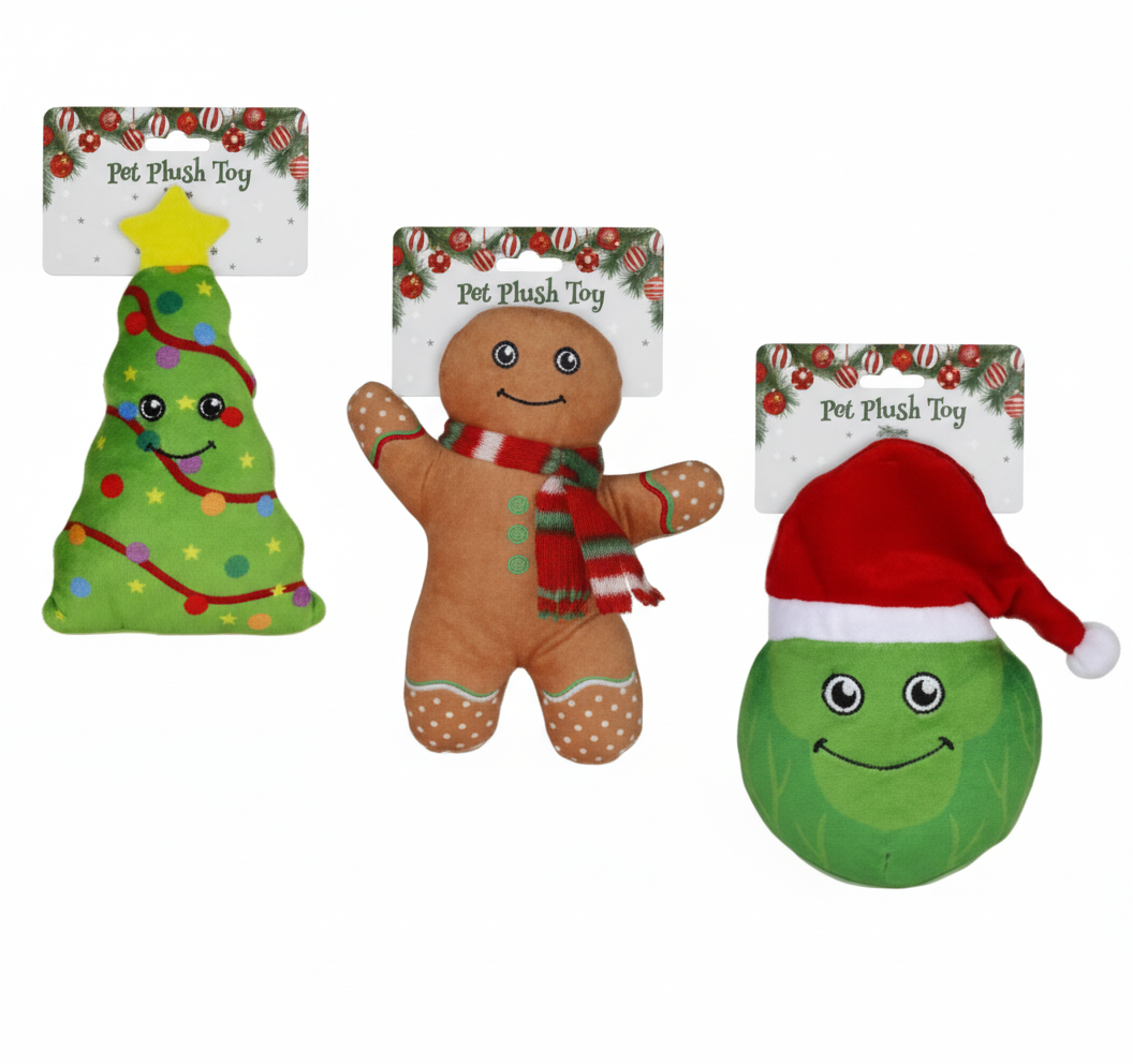 Christmas Pet Plush Toy, Assorted (20 cm)
