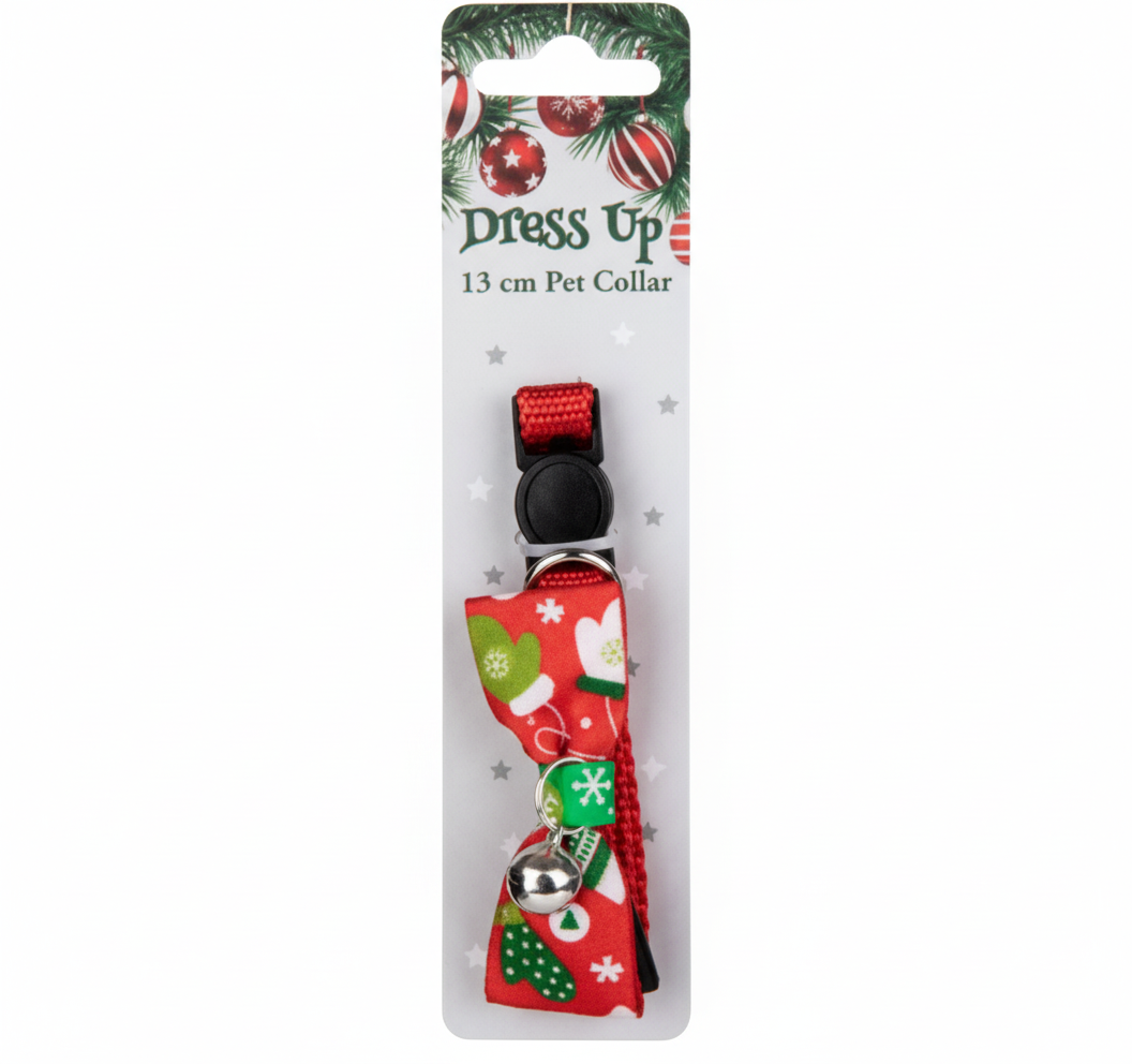 Christmas Dress Up Pet Collar (13x2 cm) - Assorted