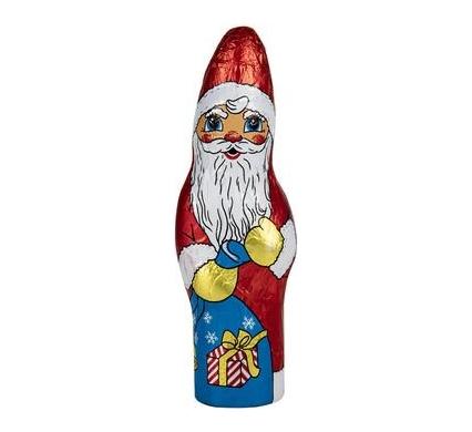 Christmas Confectionary Chocolate Klett Foil Milk Santa 60g