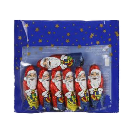 Christmas Confectionary Chocolate Klett Foil Santa Pack 115g