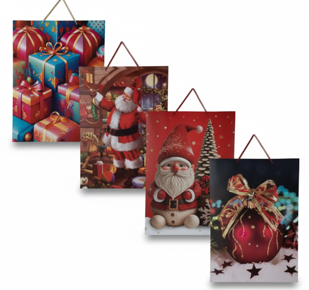 Giant Christmas Gift Bag with Assorted Designs (50 cm x 70 cm)