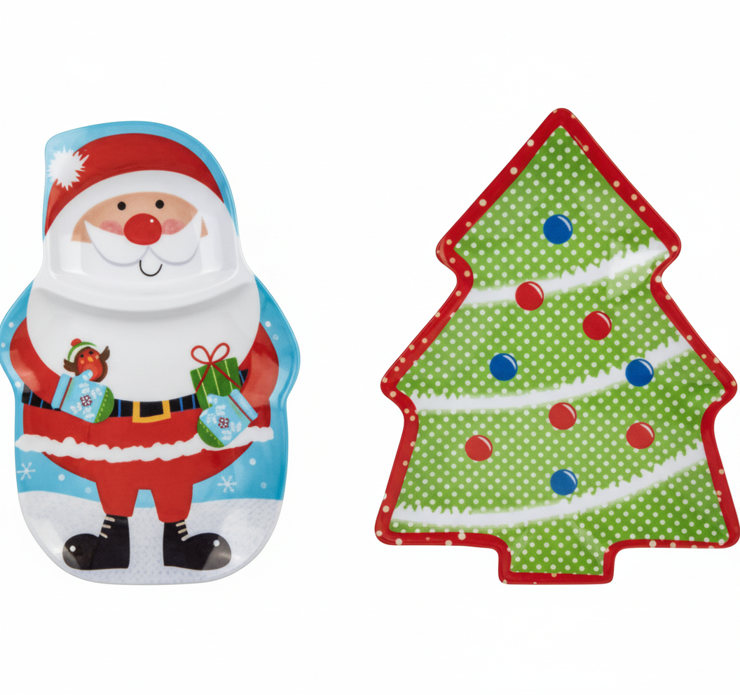 Christmas Table Decor Trays - 36 x 25 cm - Assorted