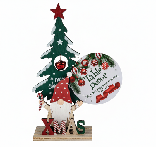 Wooden Mini Tree for Christmas Table Decoration - 30 cm